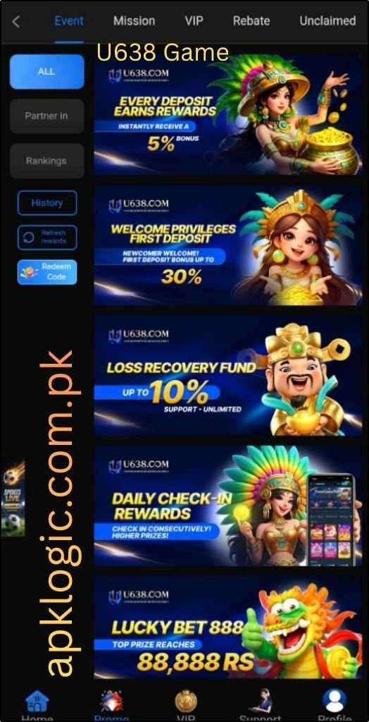 U638 Game Bonuses