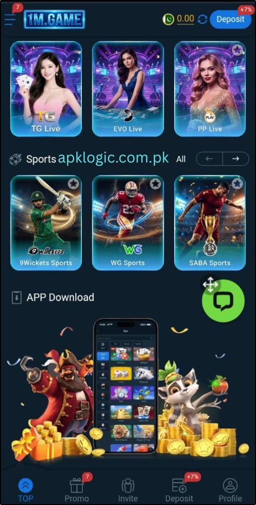 1M Game APK Android app