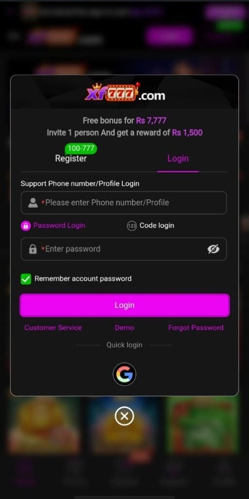 XF777 Game APK